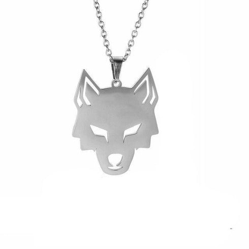 Collier Loup Animal (Acier)